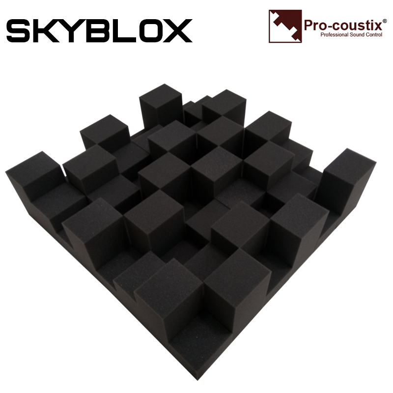 Pro-coustix Skyblox Modular Acoustic Foam Broad Band Absorber Panels 600 x 100mm 6 Pk