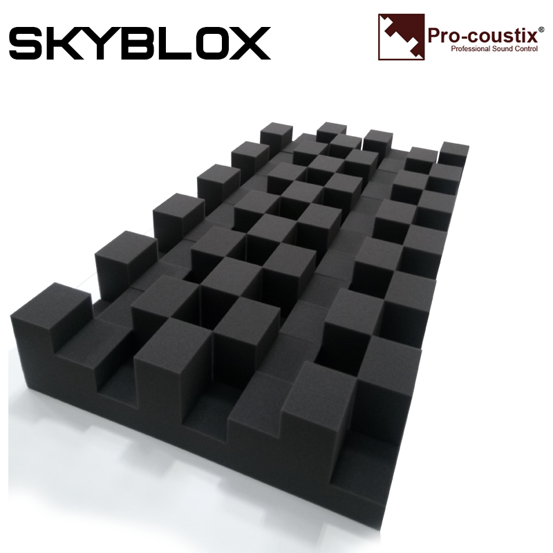 Pro-coustix Skyblox Modular Acoustic Foam Broad Band Absorber Panels 600 x 100mm 6 Pk