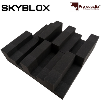 Pro-coustix Skyblox Modular Acoustic Foam Broad Band Absorber Panels 600 x 100mm 6 Pk