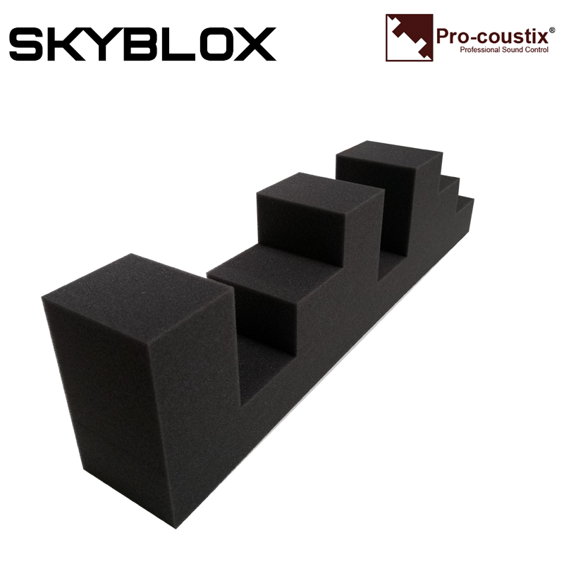 Pro-coustix Skyblox Modular Acoustic Foam Broad Band Absorber Panels 600 x 100mm 6 Pk