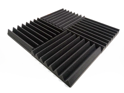 24 Pack Pro-coustix Ultraflex Wedge acoustic foam tiles 300x300mm Dark Grey