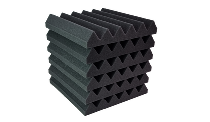 20x Pro-coustix Ultraflex Pro Wedge Advanced Technical Acoustic Treatment Foam Dark Grey 300x300mm