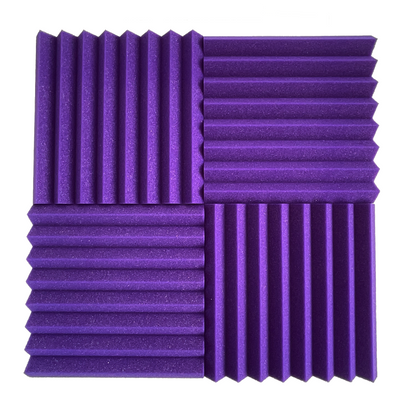 48 Pack Pro-coustix Echostop Purple high density, fire retardant, acoustic foam tiles for vocal booths gamers