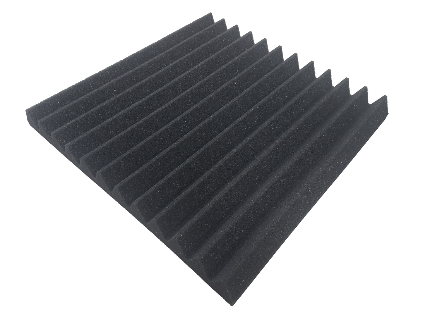 12 Pack Large Genuine Pro-coustix High Quality, Fire Retardant, Dark Grey Acoustic foam Wedge tiles 450x450x45mm