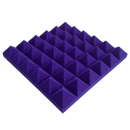 Pro-coustix Ultraflex Pyramid Acoustic Treatment Panels Purple (20x)