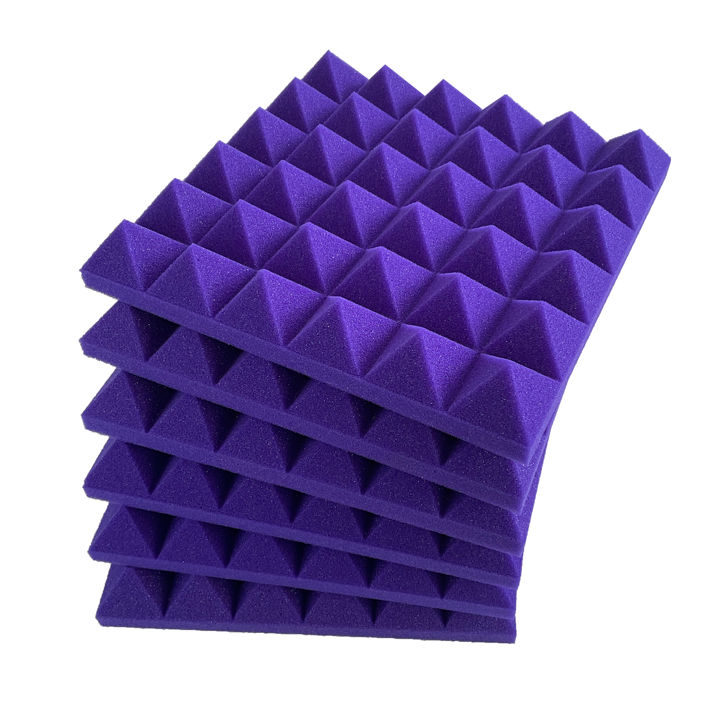 Pro-coustix Ultraflex Pyramid Acoustic Treatment Panels Purple (20x)